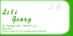 lili georg business card